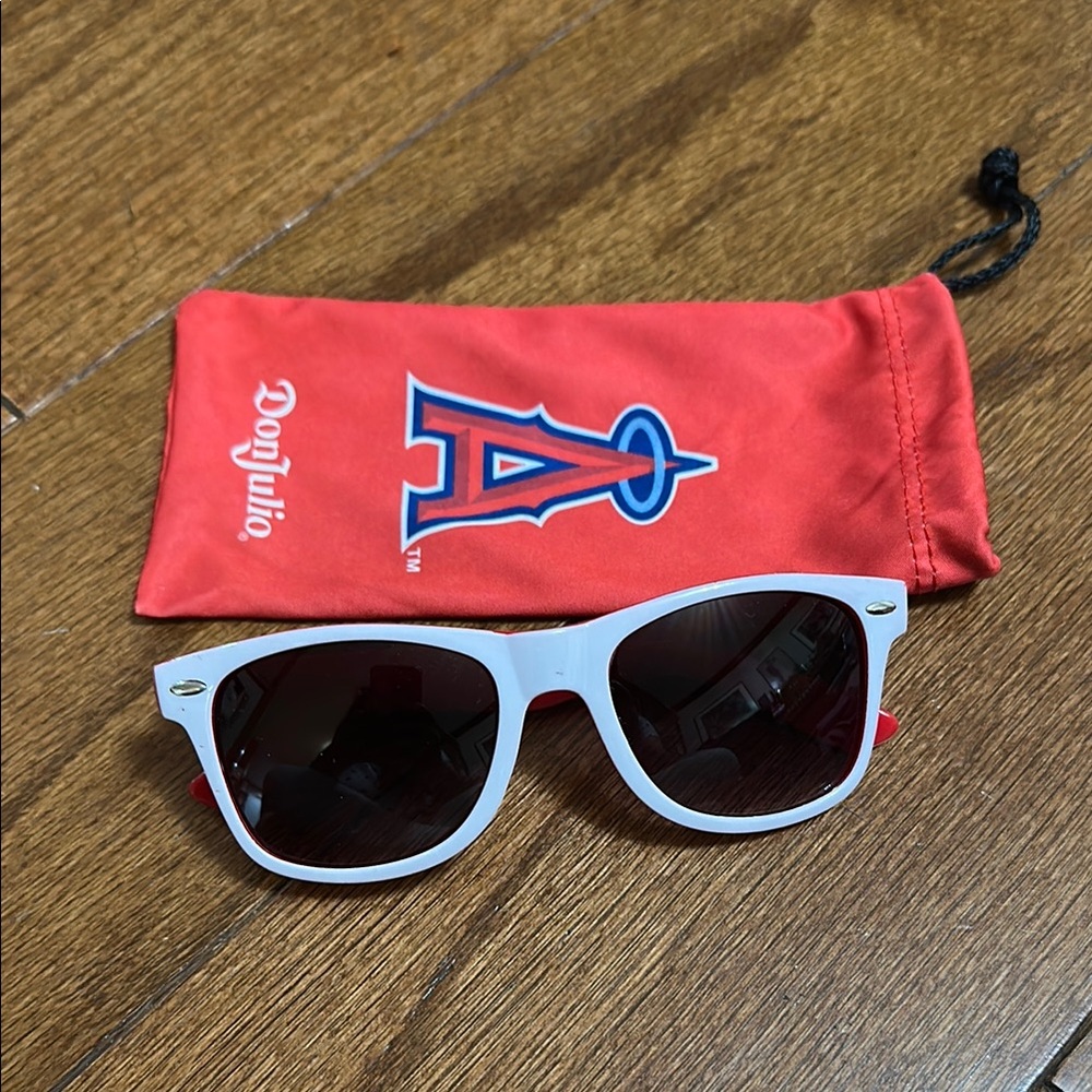 Los Angeles Angels Don Julio White and red Sunglasses shades with Red Pouch